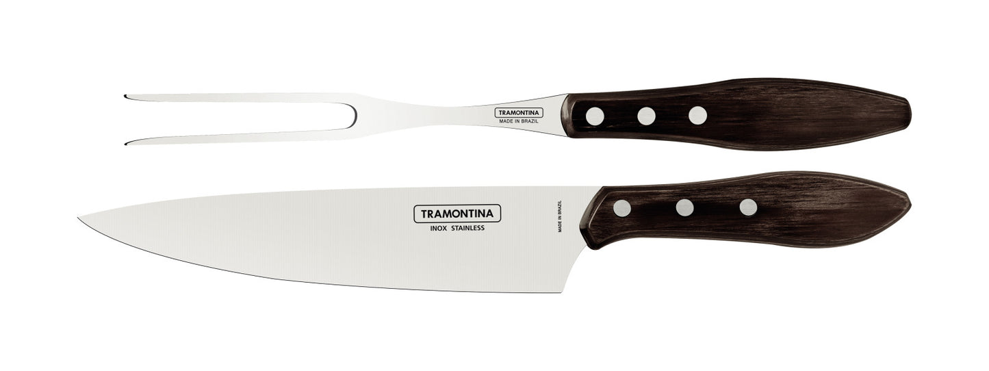 Tramontina Churrasco 2-piece barbecue set Polywood