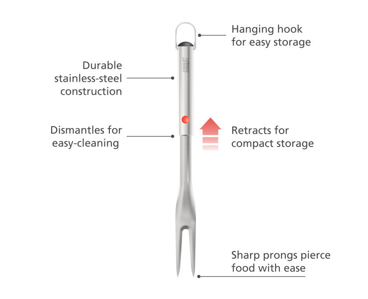 Joseph Joseph GrillOut BBQ Fork with retractable head