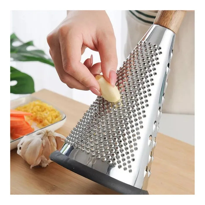 Cone Grater with Wooden Handle