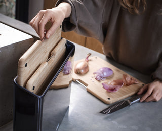 Joseph Joseph Folio Steel Bamboo Chopping Board 3pc Set