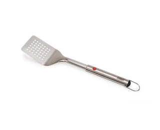 Retractable stainless steel BBQ turner tongs