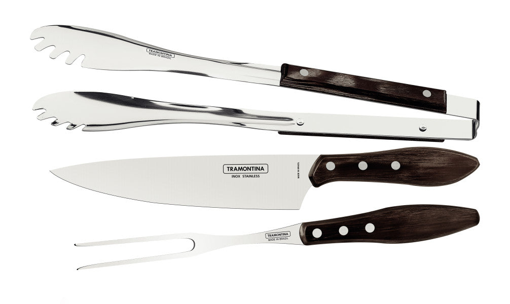 Tramontina Churrica BBQ set 3-piece Polywood