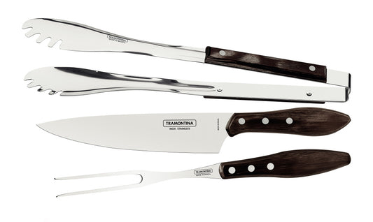 Tramontina Churrica BBQ set 3-piece Polywood