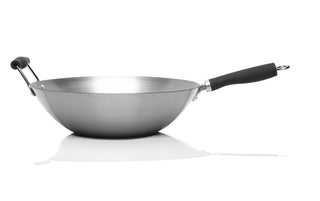 Stanley Rogers 35 cm black carbon steel wok