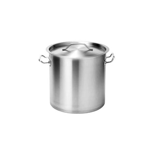 Force 18 L stainless stockpot with lid