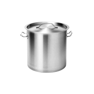 Force 25 L stainless stockpot with lid