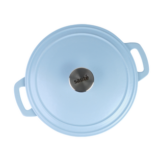 Cast iron dutch oven Azul top view