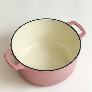 Cast iron dutch oven Rosa open lid