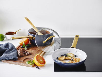 GreenPan Padova Covered Saucepan Navy Blue 18cm