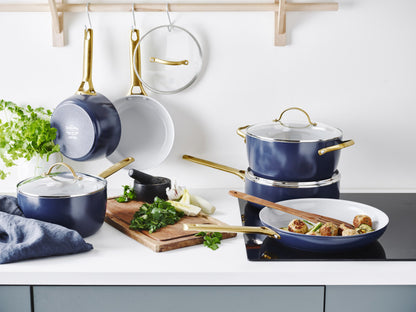 GreenPan Padova Covered Saucepan Navy Blue 18cm