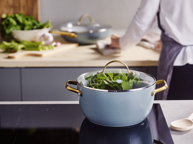 GreenPan Padova Covered Casserole 24cm/4.7L Smokey Blue