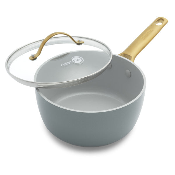 GreenPan Padova Covered Saucepan Smokey Blue 18cm