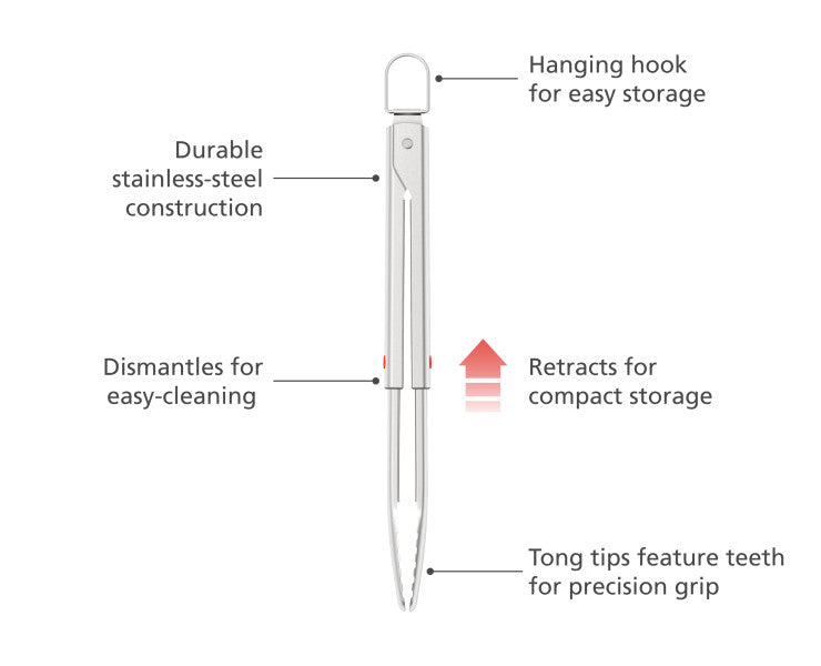 Joseph Joseph
GrillOut BBQ Tongs with retractable arms