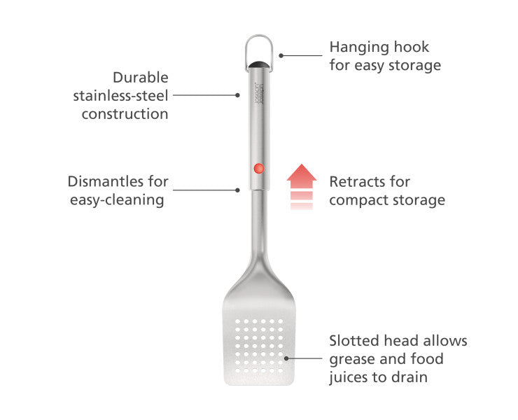 Joseph Joseph GrillOut BBQ Turner with retractable head
