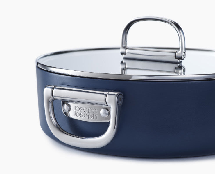 Joseph Joseph Space Non-Stick Induction Shallow Casserole & Lid 28cm