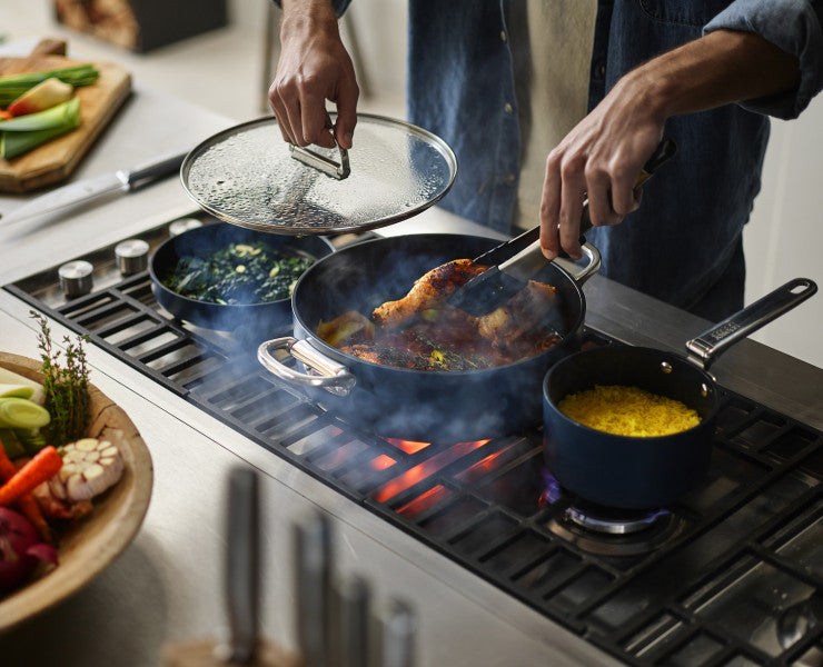 Joseph Joseph Space Non-Stick Induction Shallow Casserole & Lid 28cm