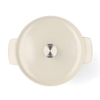 KitchenAid Covered Round Casserole 26cm/5.2L Almond Cream