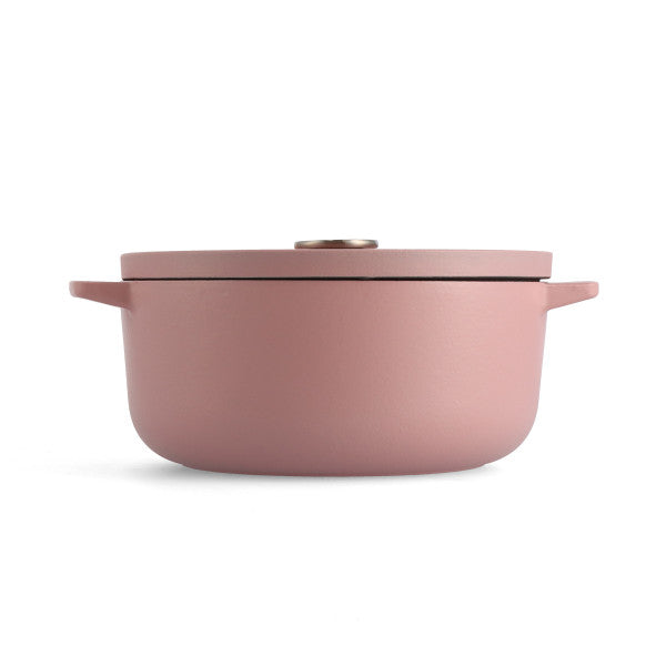 KitchenAid Covered Round Casserole 26cm/5.2L Dried Rose