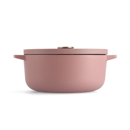 KitchenAid Covered Round Casserole 26cm/5.2L Dried Rose