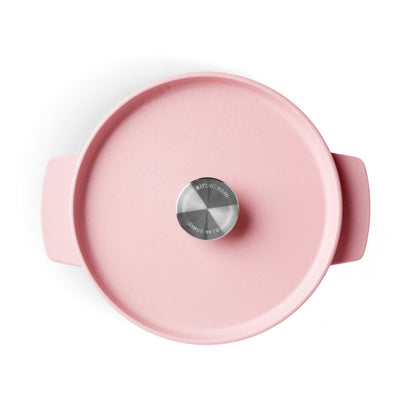 KitchenAid Covered Round Casserole 26cm/5.2L Dried Rose