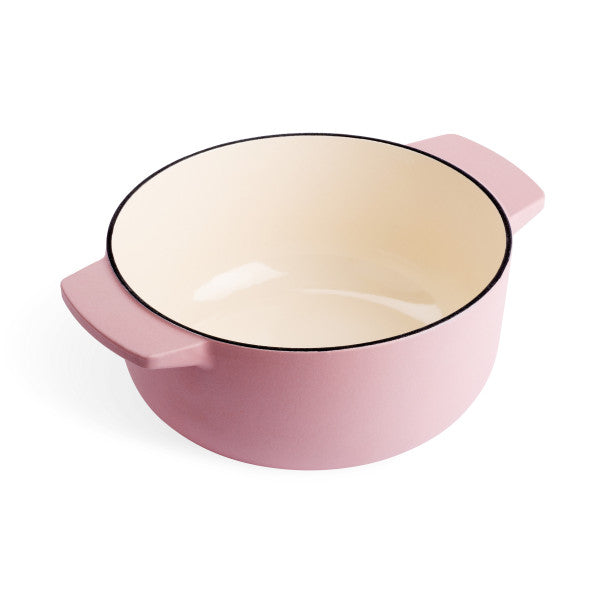 KitchenAid Covered Round Casserole 26cm/5.2L Dried Rose