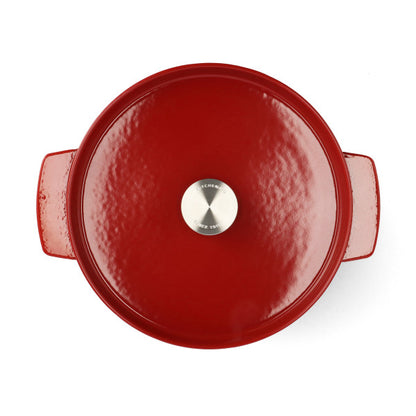 KitchenAid Covered Round Casserole 26cm/5.2L Empire Red