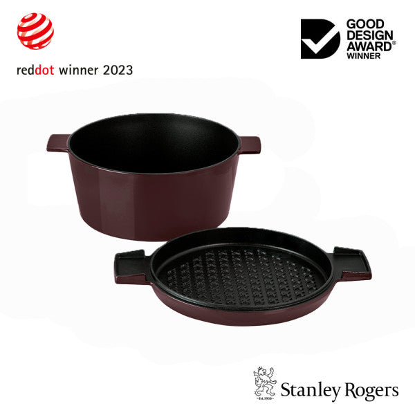 Stanley Rogers Cast Iron French Oven Bordeaux