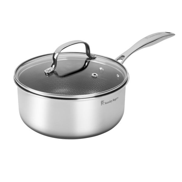 Stanley Rogers SR-Matrix Non-stick Saucepan with Glass Lid