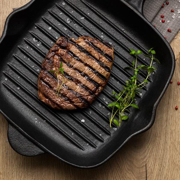 Tramontina Pre-Seasoned Cast Iron Square Griddle Pan 27cm