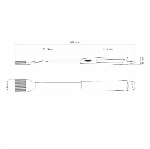 Tramontina Churrasco Black Barbecue Basting Brush 41cm