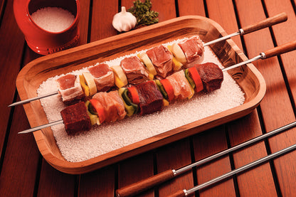 Tramontina Churrasco Black Barbecue Skewer 50cm 6 Piece Set
