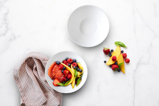 Wiltshire White Coupe Glass Dinner Plate