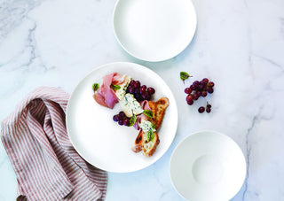 Wiltshire White Coupe Glass Noodle Bowl 18cm