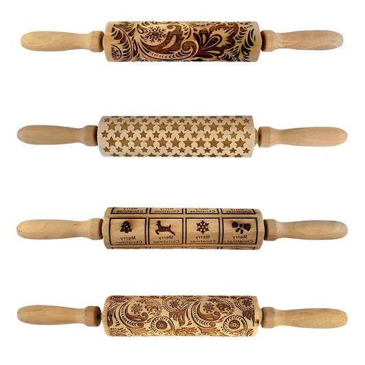 Zitos Engraved Rolling Pins - 4pc