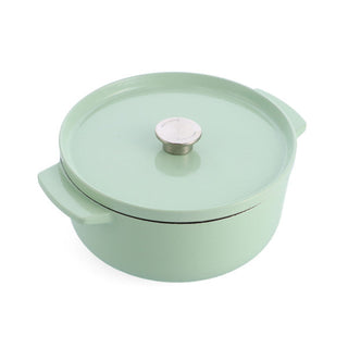 Pistachio 26 cm cast iron covered round casserole