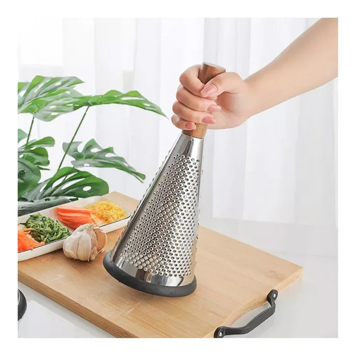 Cone Grater with Wooden Handle