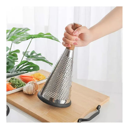 Cone Grater with Wooden Handle