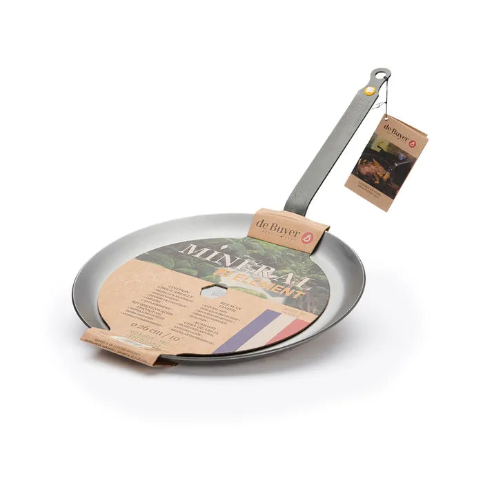 de Buyer Steel Mineral B Crepe Pan 24cm